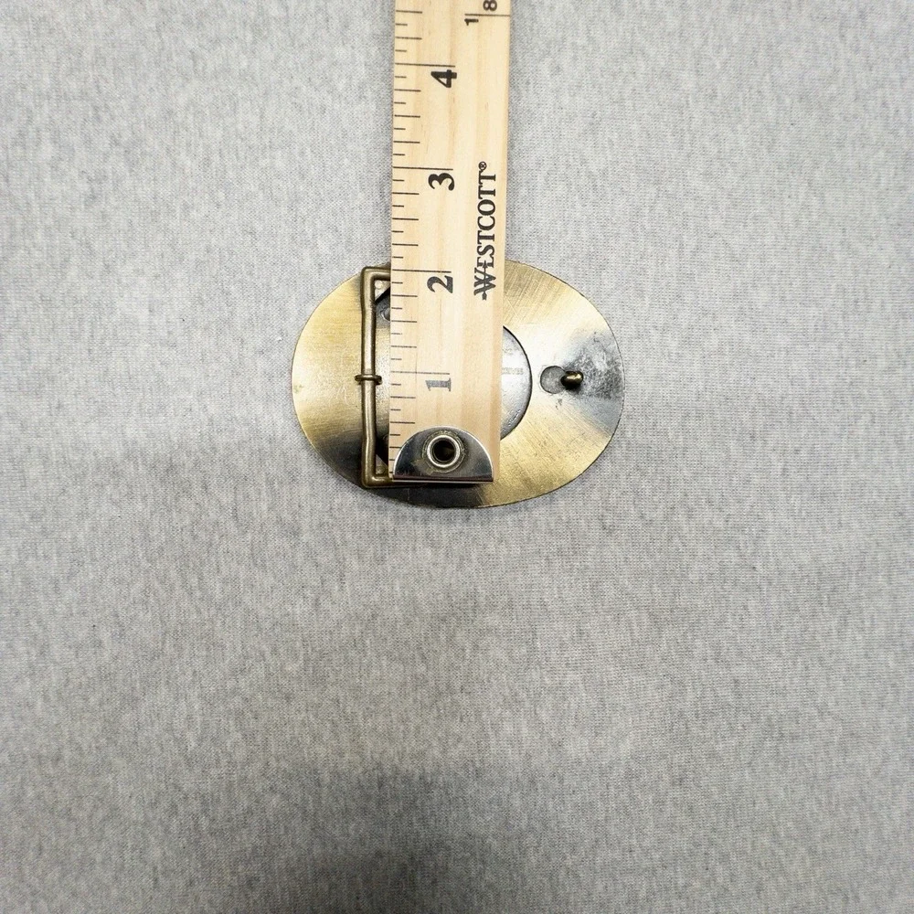 Vtg Dodge City Curtis‎ Machining Company Brass Western Belt Buckle 3